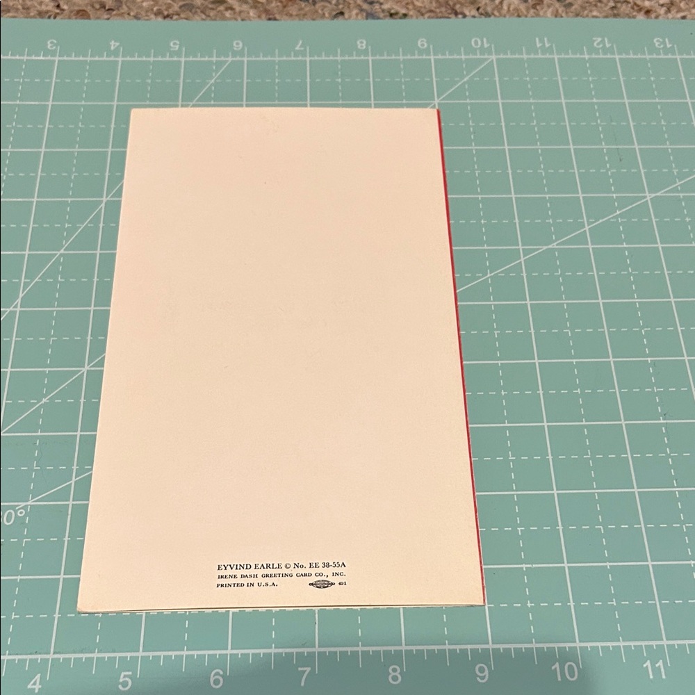 Eyvind Earle Vintage card Art Print with writing inside - Picture 2 of 5